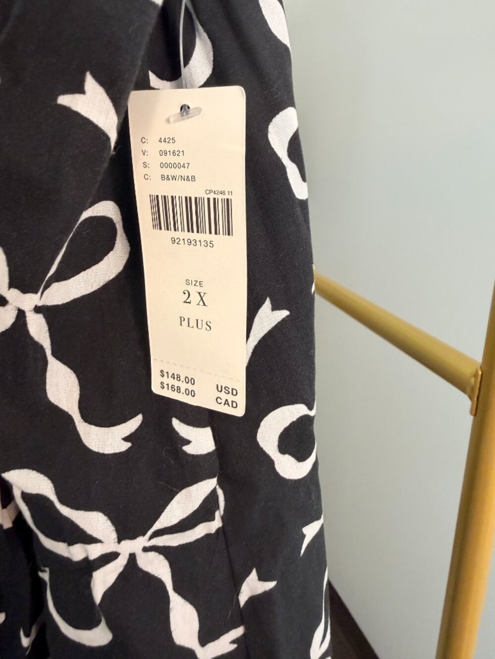 Anthropologie Bow Print Maxi - Picture 3 of 3